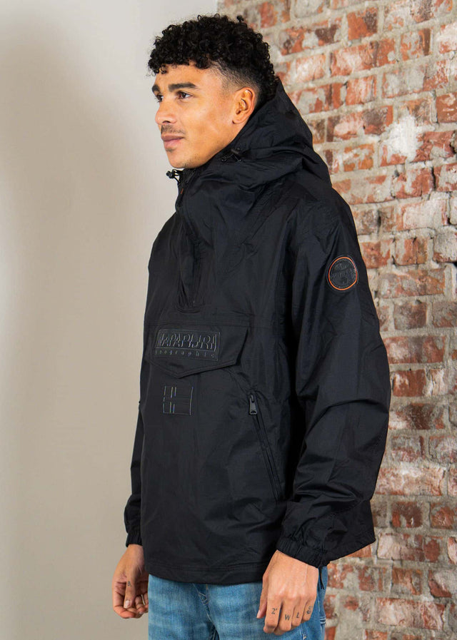 Napapijri Jackets Lightweight Packable Rainforest Overhead rf next Jacket - black beauty