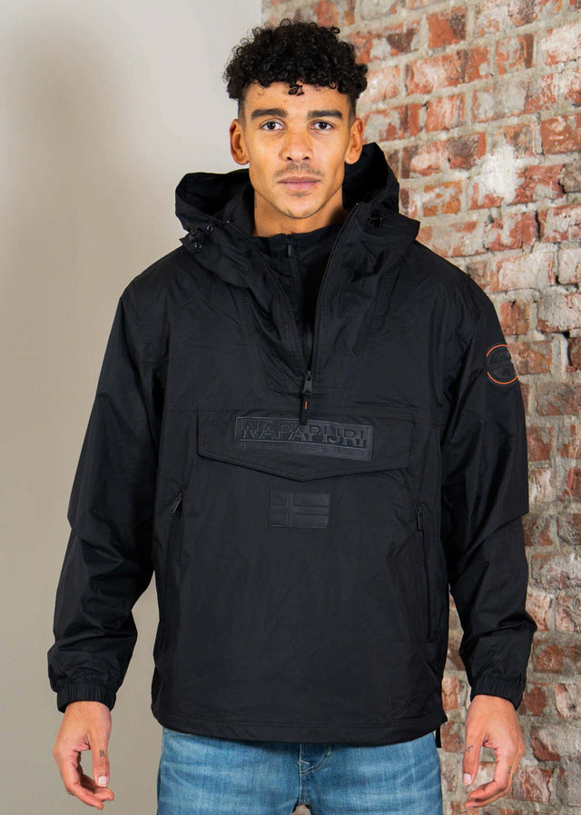 Napapijri Jackets Lightweight Packable Rainforest Overhead rf next Jacket - black beauty