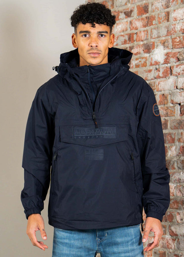 Napapijri Jassen Lightweight Packable Rainforest Overhead rf next Jacket - blu marine