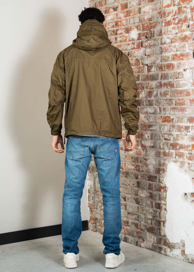 Napapijri Jassen Lightweight Packable Rainforest Overhead rf next Jacket - dark olive