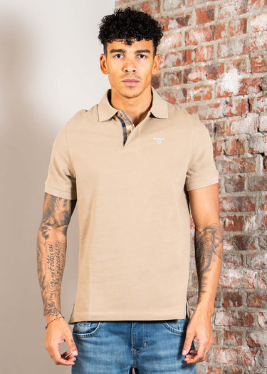 Barbour Polo's Barbour tartan pique polo shirt - washed stone dress
