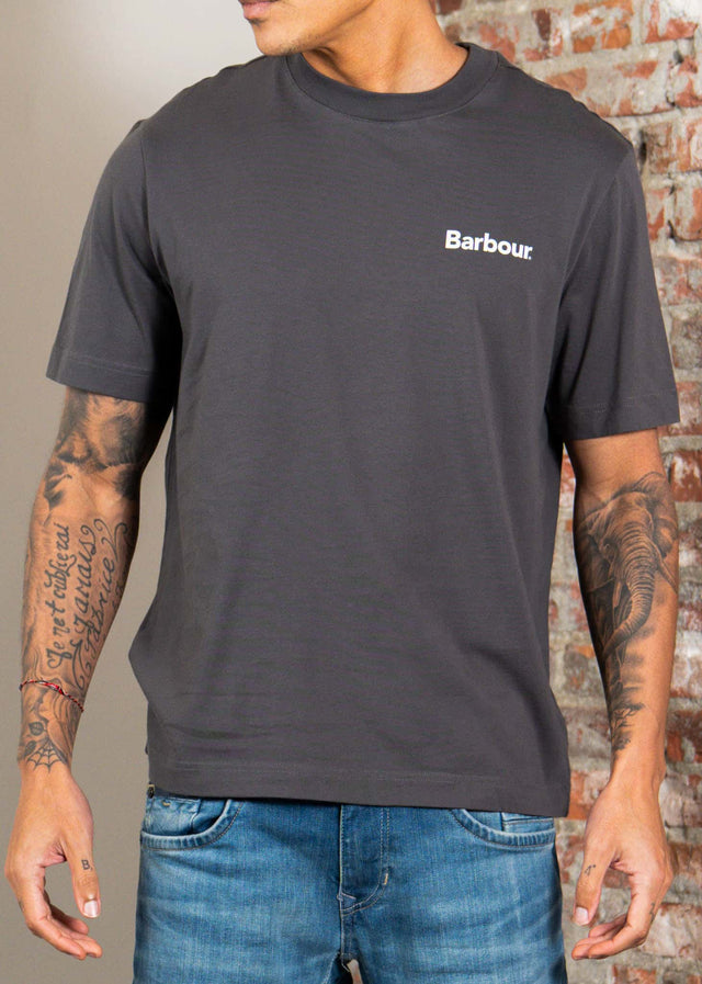 Barbour T-shirts Barbour packling relaxed graphic t-shirt - asphalt