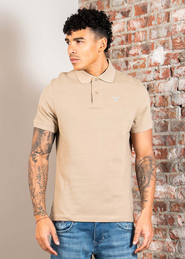 Barbour Polo's Barbour tartan pique polo shirt - washed stone dress