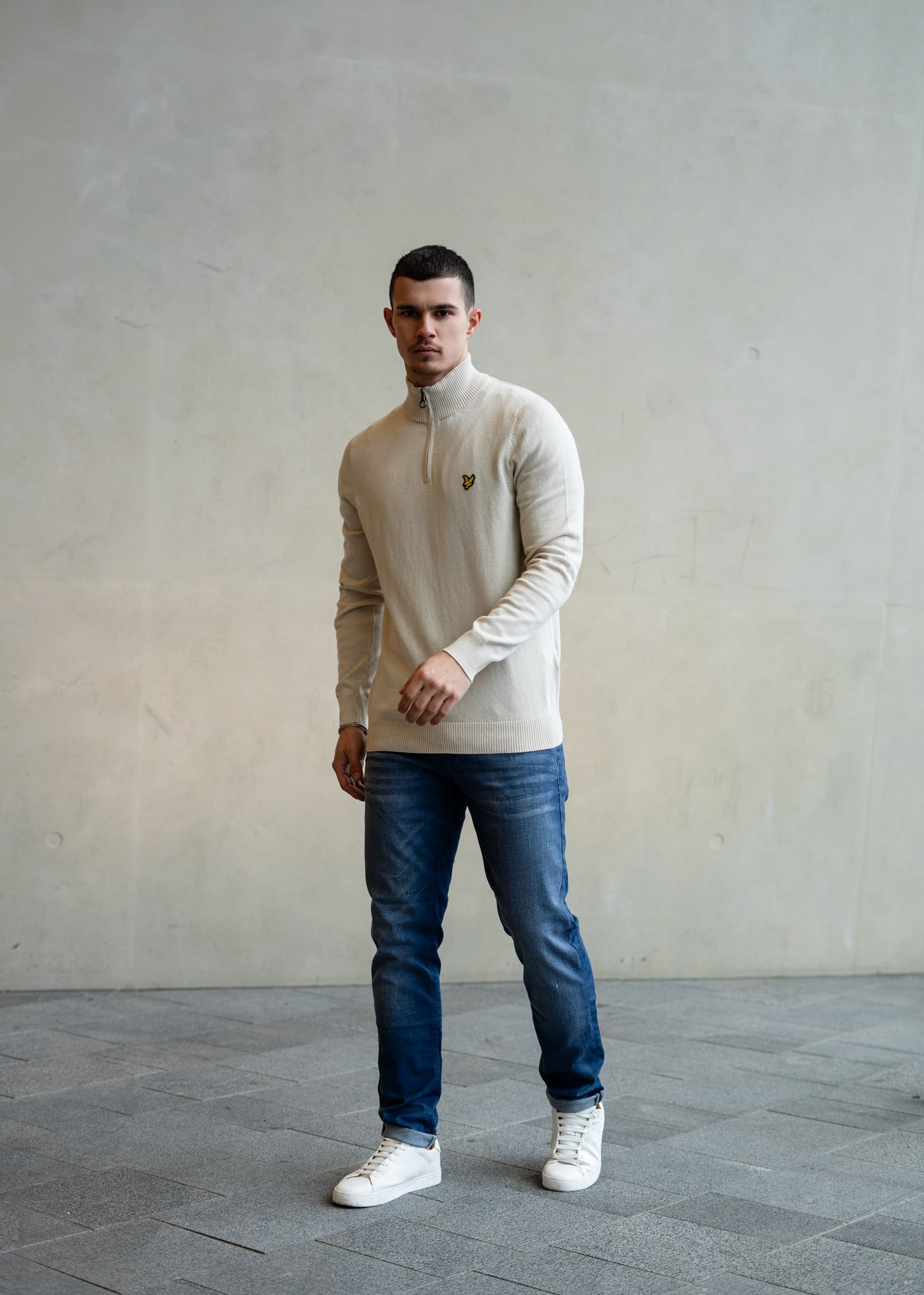 Lyle & Scott Truien  Quarter zip jumper - cove 