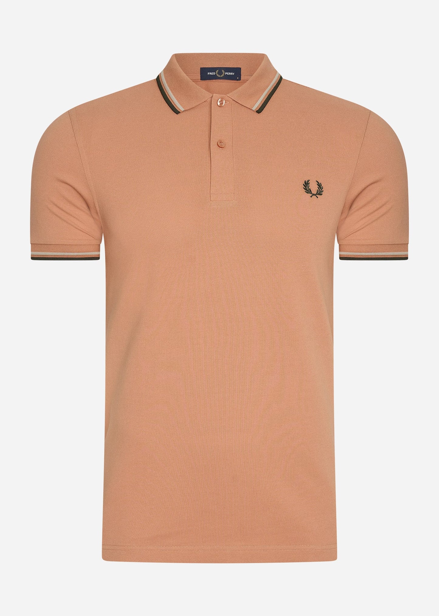 Fred Perry Polo's  Twin tipped Fred Perry shirt - light rust warm green 