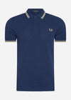 Fred Perry Polo's  Twin tipped Fred Perry shirt - french navy ice cream 