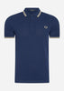 Fred Perry Polo's  Twin tipped Fred Perry shirt - french navy ice cream 