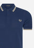 Fred Perry Polo's  Twin tipped Fred Perry shirt - french navy ice cream 