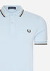 Fred Perry Polo's  Twin tipped Fred Perry shirt - light smoke warm green 