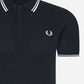 Fred Perry Polo's  Twin tipped Fred Perry shirt - navy white 
