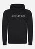 MA.Strum Hoodies  Cracked logo hooded sweat - black 