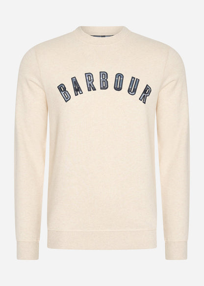 Barbour Truien  Debson crew - white marl 