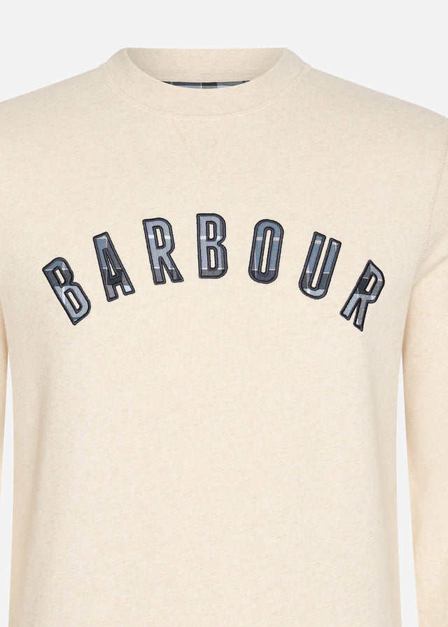 Barbour Sweaters  Debson crew - white marl 