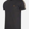 Fred Perry T-shirts  Contrast tape ringer t-shirt - anchor grey black 
