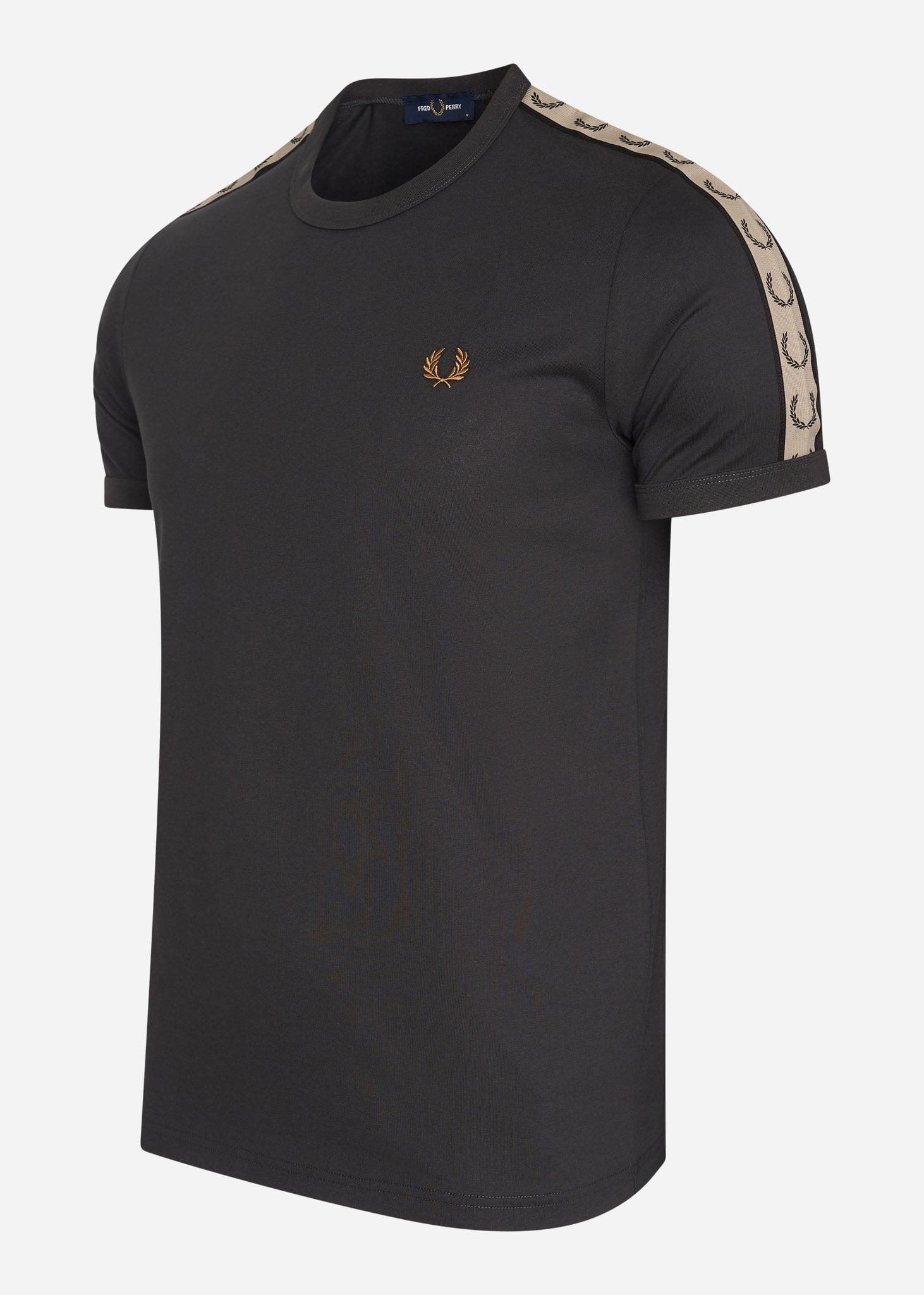 Fred Perry T-shirts  Contrast tape ringer t-shirt - anchor grey black 