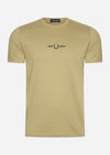 Fred Perry T-shirts  Embroidered t-shirt - warm stone 