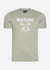 Barbour T-shirts  Fly tee - forest fog 