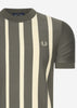 Fred Perry T-shirts  Gradient stripe t-shirt - field green 