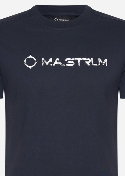 MA.Strum T-shirts  Cracked logo tee - ink navy 