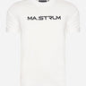 MA.Strum T-shirts  Chest print tee - optic white 