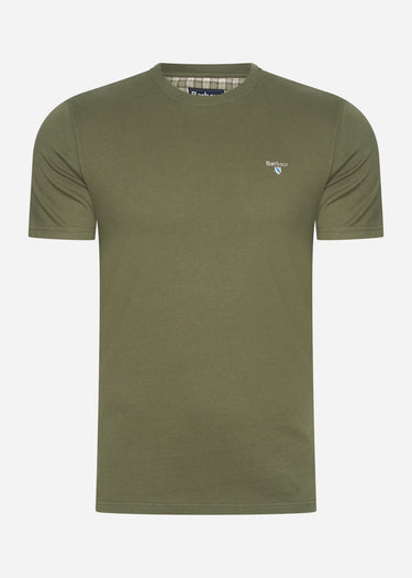 Barbour T-shirts  Tartan sports tee - pale sage 