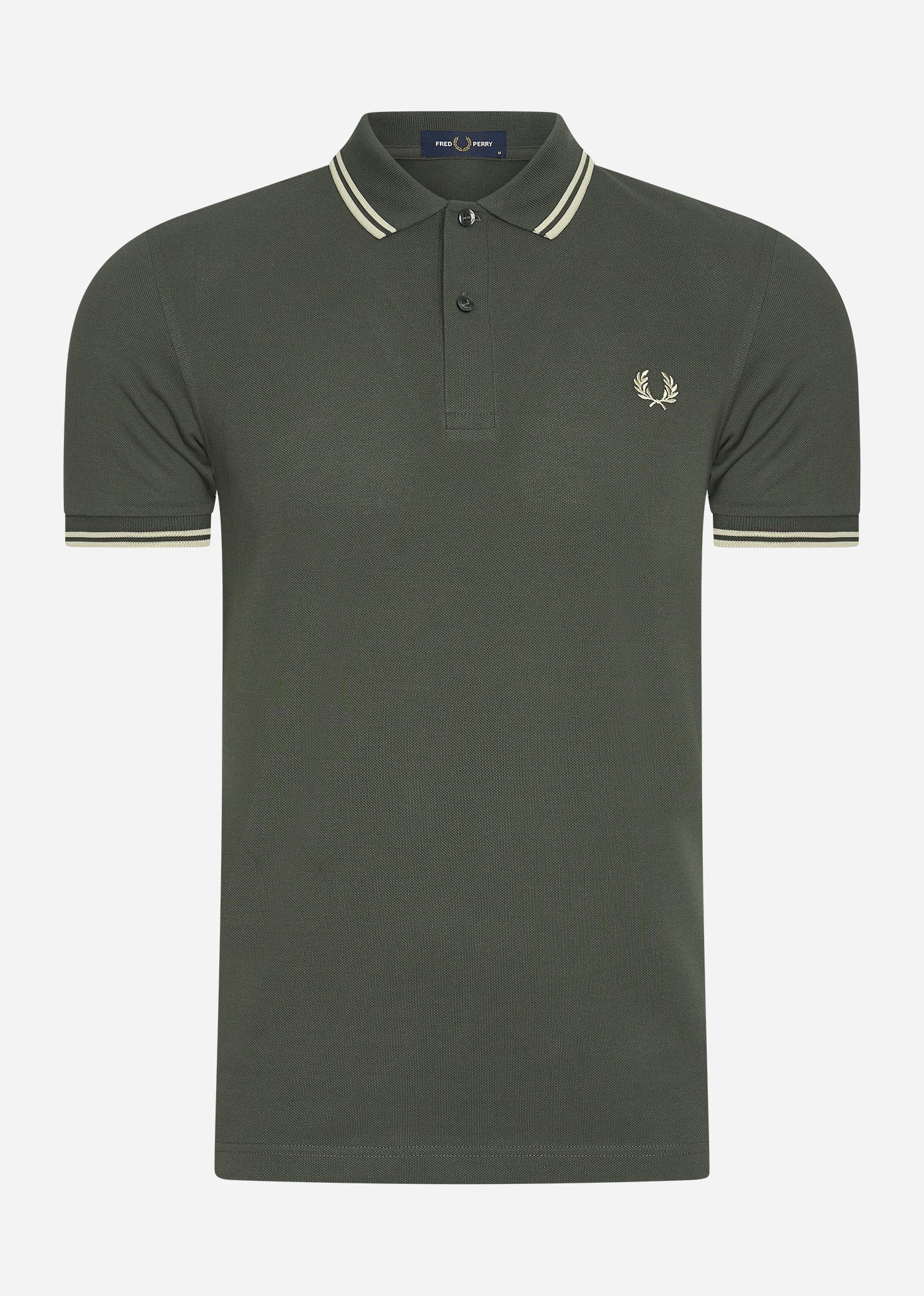 Fred Perry Polo's  Twin tipped fred perry shirt - field green oatmeal 