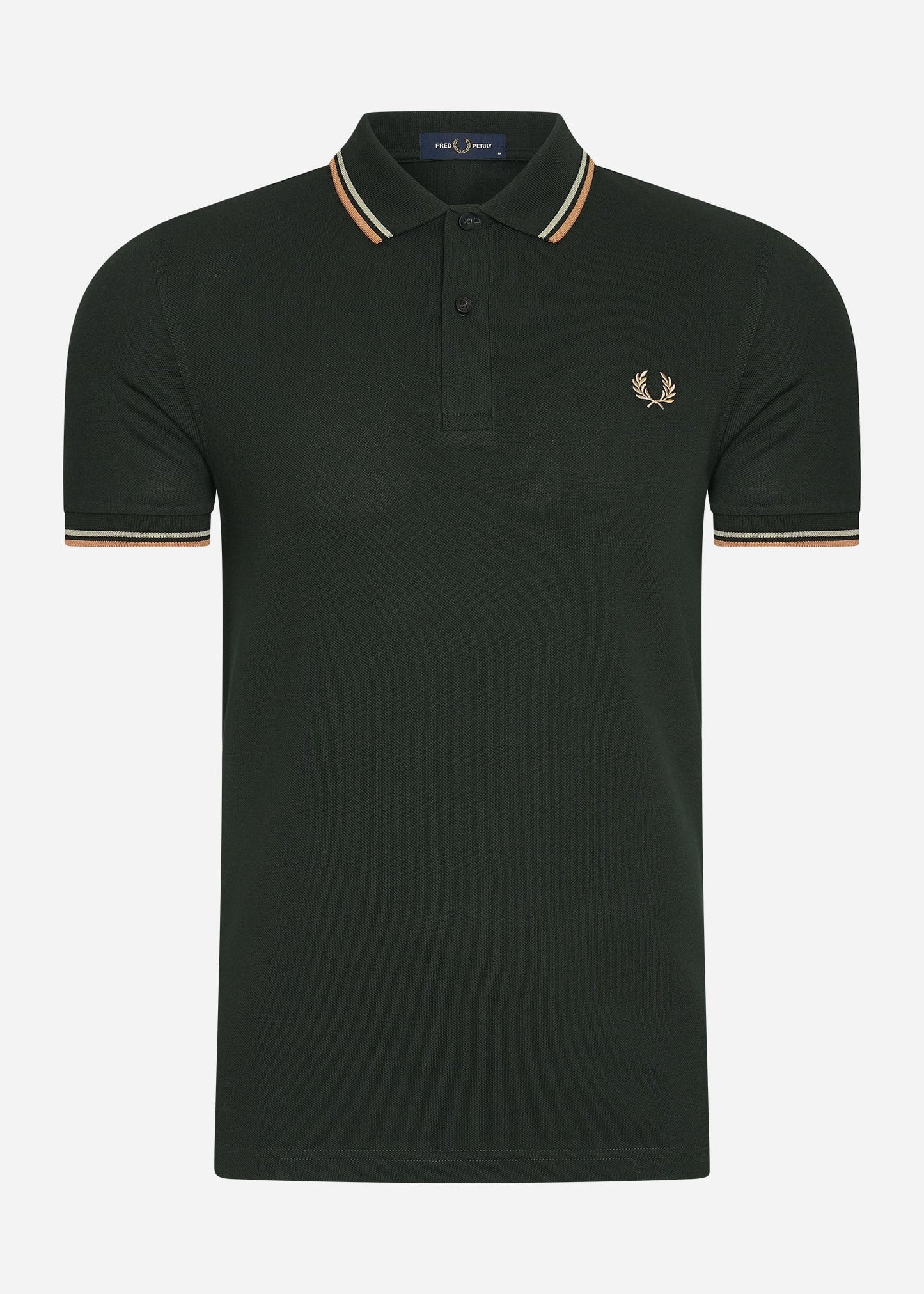 Fred Perry Polo's  Twin tipped fred perry shirt - night green 