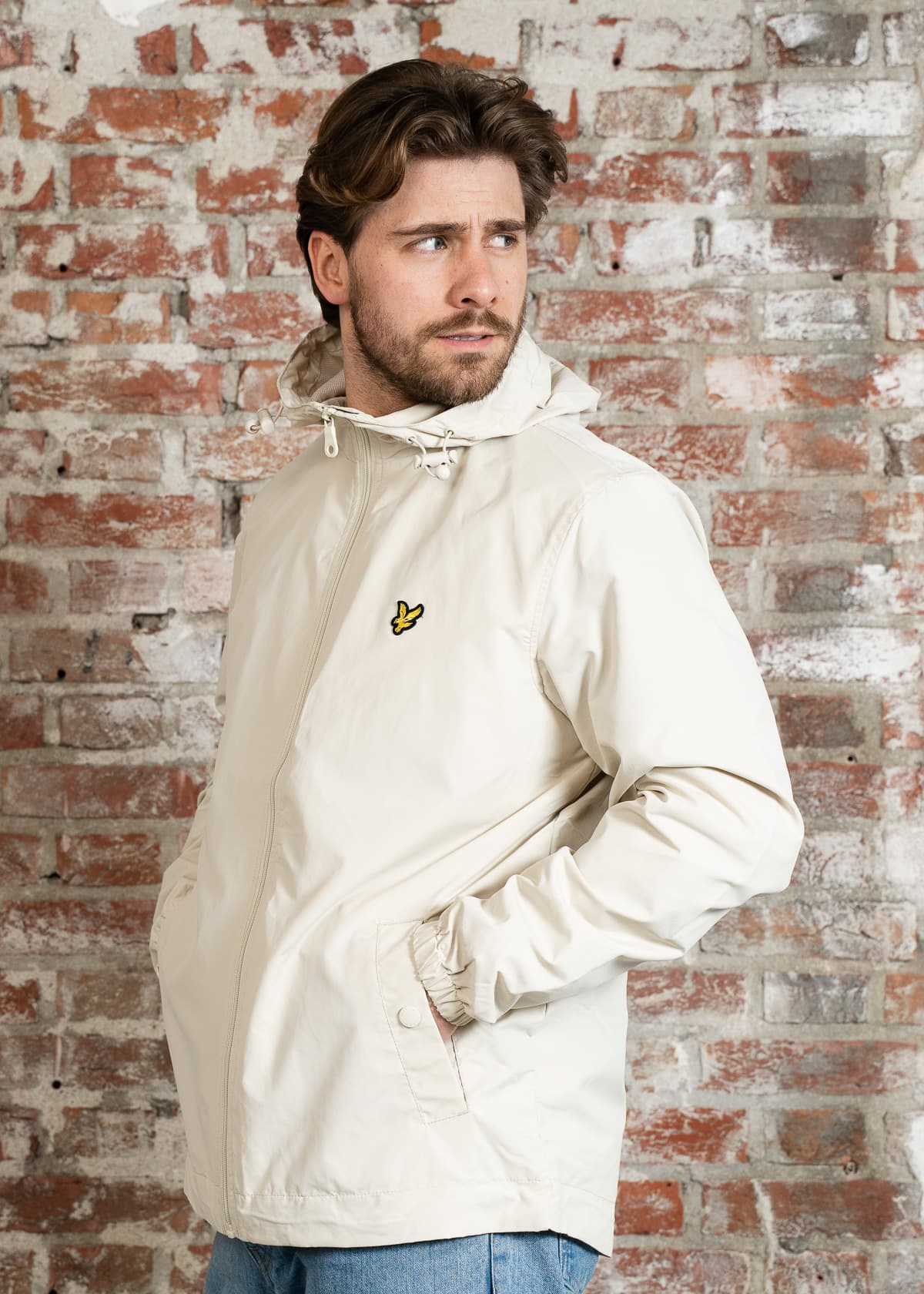 Lyle & Scott Jassen Zip through hooded jacket - cove