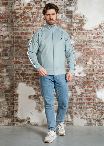 Fred Perry Jassen Taped track jacket - silver blue