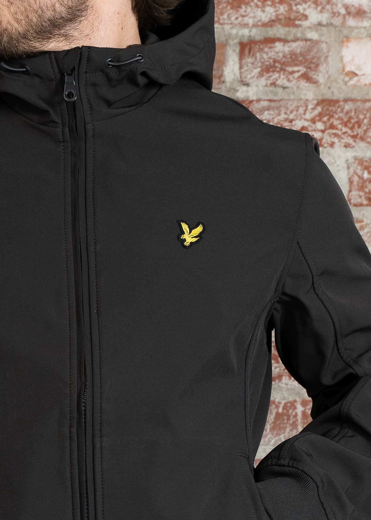 Lyle & Scott Jassen Mesh back softshell jacket - gunmetal