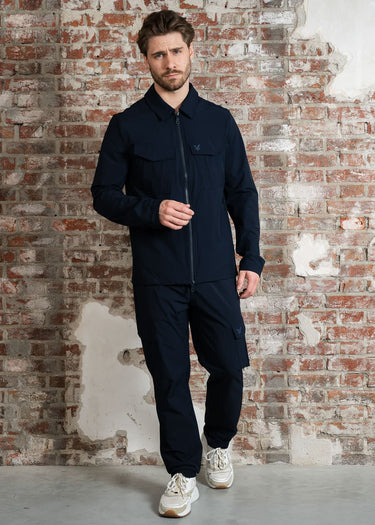 Lyle & Scott Overshirts Nylon pocket overshirt - dark navy