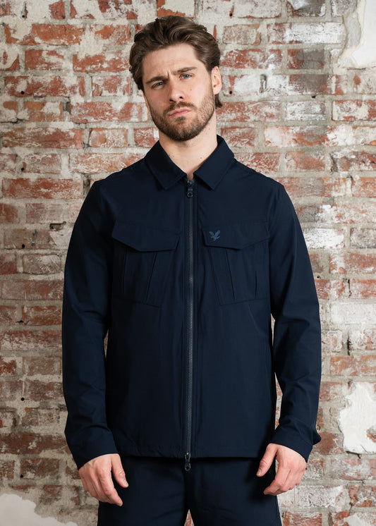 Lyle & Scott Overshirts Nylon pocket overshirt - dark navy