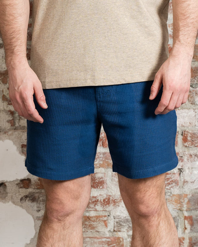 Farah Korte Broeken Redwald textured waffle short - cold metal