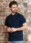 Fred Perry Polo's Twin tipped fred perry polo shirt- tnsbl slvrbl nvy