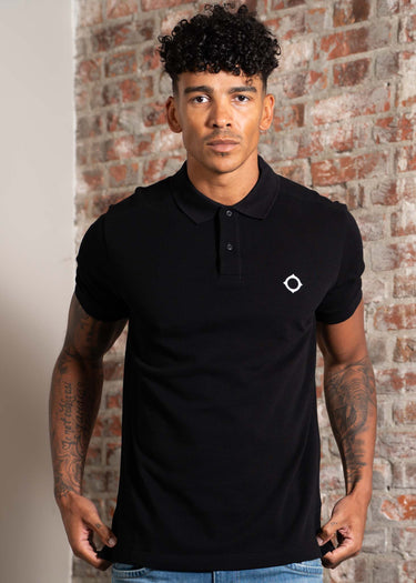 MA.Strum Polo's SS pique polo - jet black
