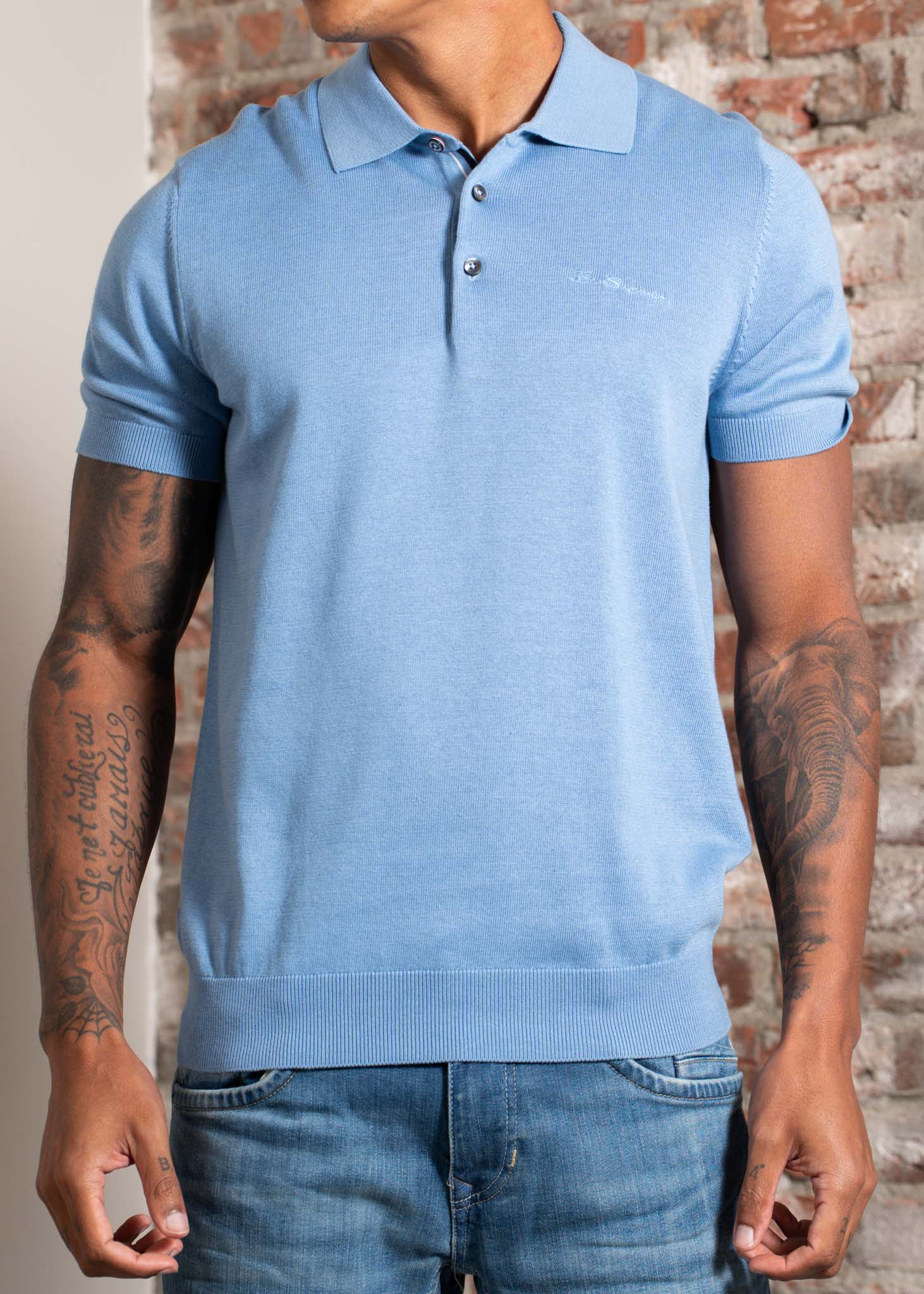 Ben Sherman Polo's Signature ss polo - glacier