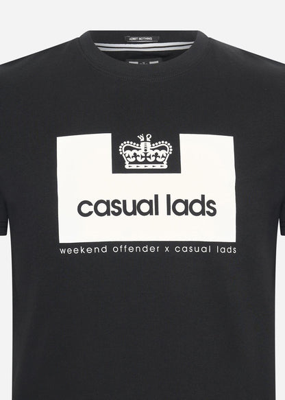 Weekend Offender T-shirts  Casual Lads t-shirt - black 