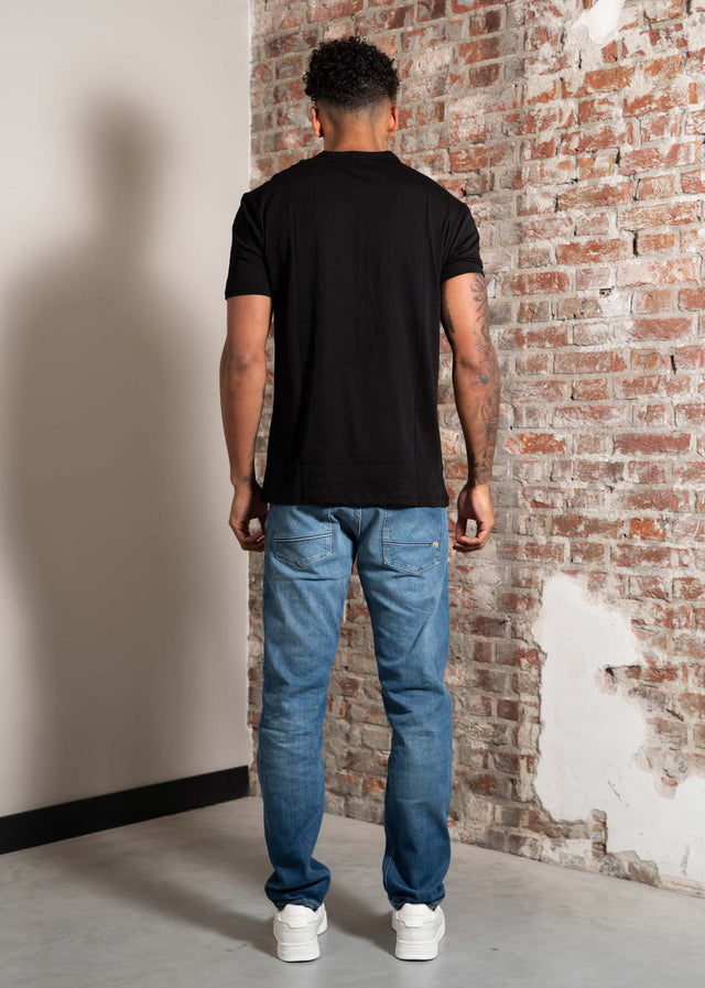 Armani Exchange T-shirts Diagonal logo t-shirt - black