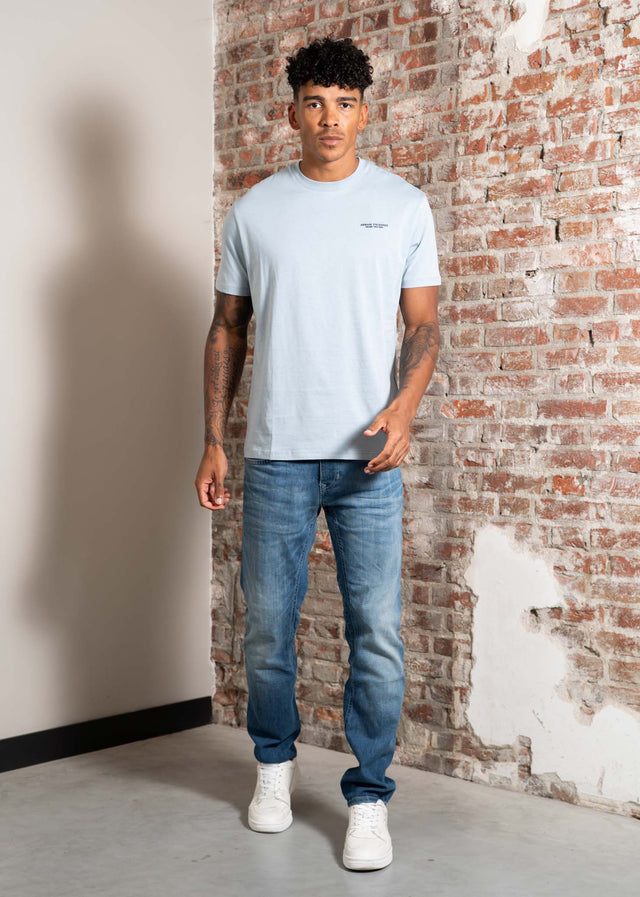 Armani Exchange T-shirts Regular fit t-shirt - sky blue