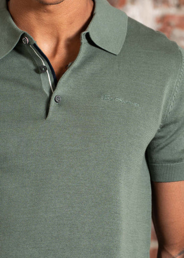 Ben Sherman Polo's Signature ss polo - olive