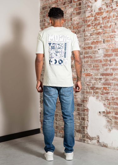Ben Sherman T-shirts Music machine record press - light green