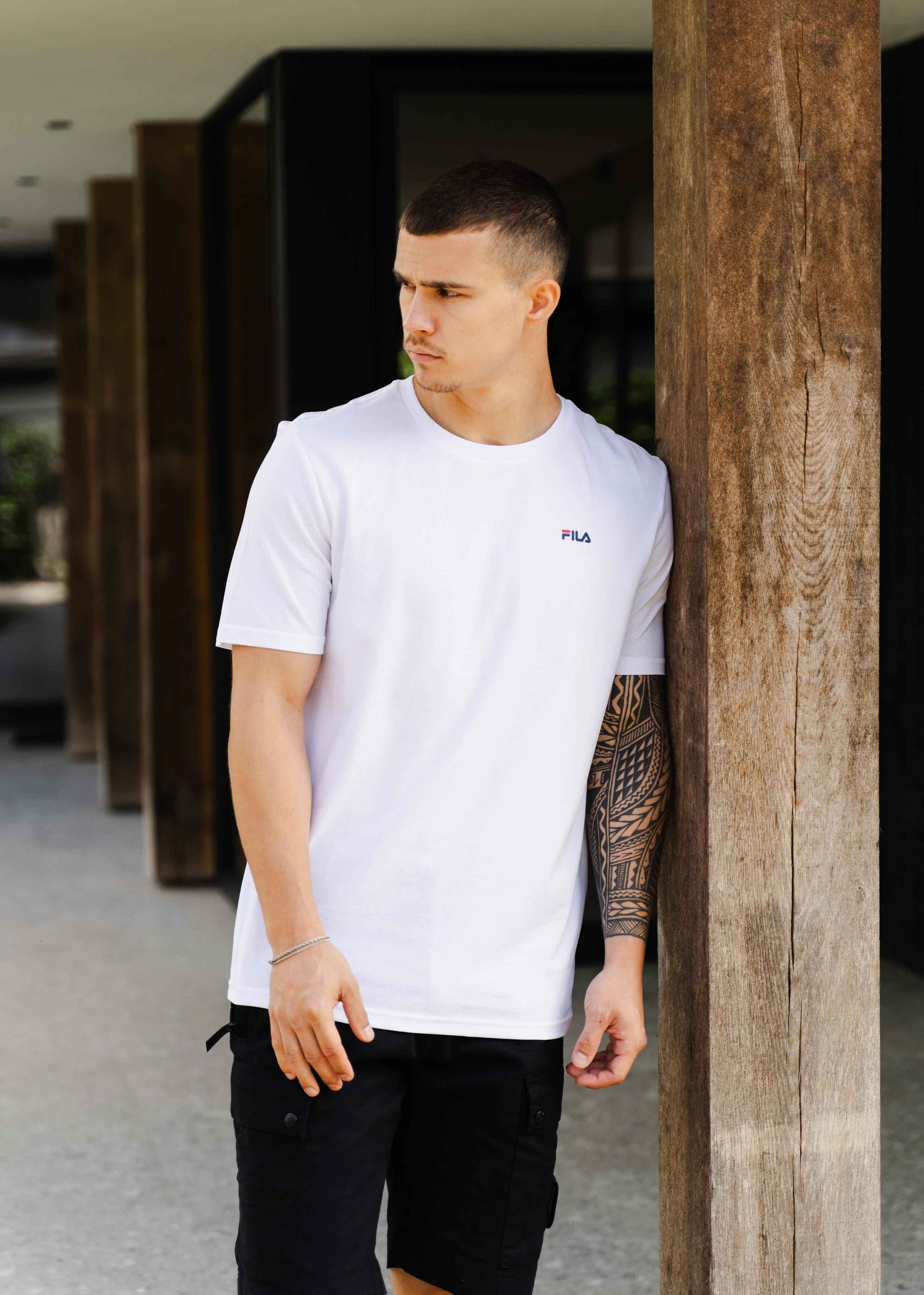 Fila T-shirts  Brod tee 2 pack - black bright white 