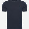 Farah T-shirts  Danny reg tee - true navy 