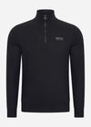 Barbour International Truien  Essential half zip sweat - black pewter 