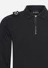 MA.Strum Polo's  Ls jersey zip polo - black 