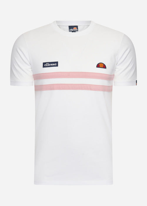 Venire tee - white light pink
