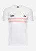 Ellesse T-shirts  Venire tee - white light pink 