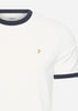 Farah T-shirts  Groves reg ringer - white 