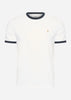 Farah T-shirts  Groves reg ringer - white 