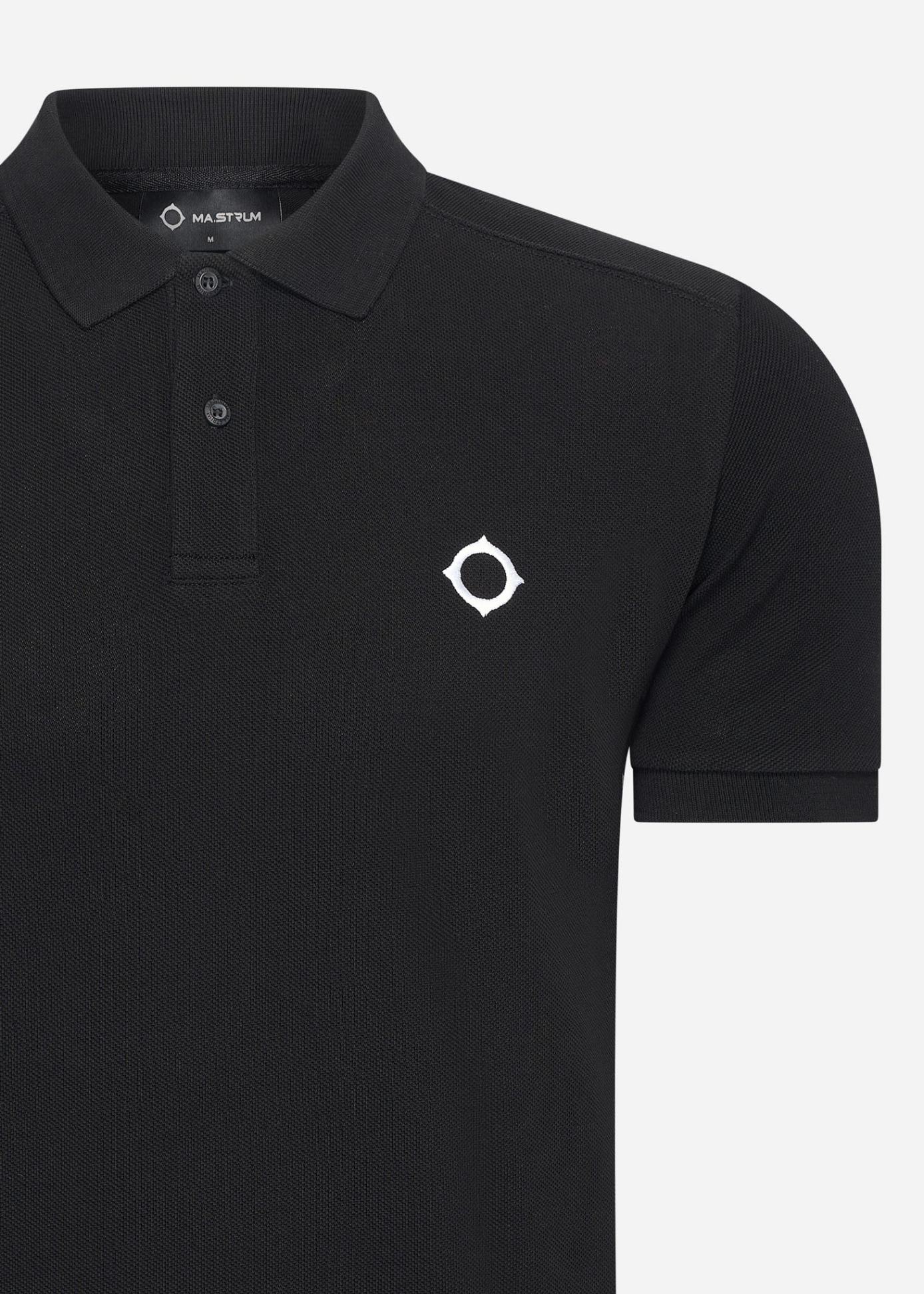 MA.Strum Polo's  SS pique polo - jet black 